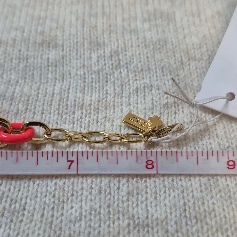 Kate Spade Mod Moment Geranium Link Bracelet - New - Picture 6 of 6
